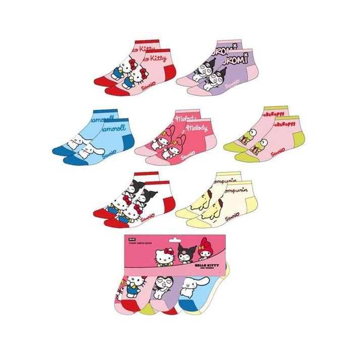 Cerdá Pack Calcetines Tobillero Hello Kitty Talla Calzado 31-34 Modelos Surtidos 1 Cerdá Pack Calcetines Tobillero Hello Kitty Talla Calzado 31-34 Modelos Surtidos 1