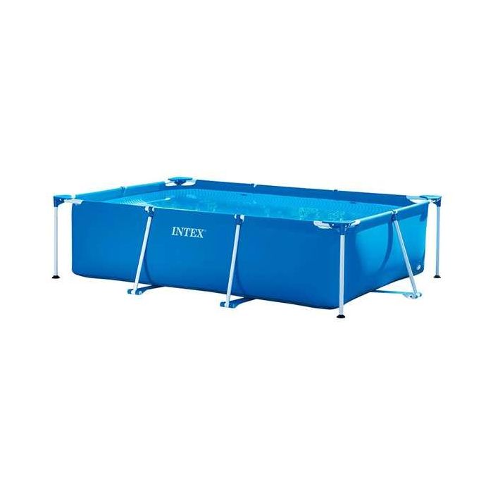 Intex 28272 Piscina Elevada Small Frame familiar rectangular de acero y PVC 300x200x75 cm 3843 Litros, fácil montaje 6 Intex 28272 Piscina Elevada Small Frame familiar rectangular de acero y PVC 300x200x75 cm 3843 Litros, fácil montaje 6