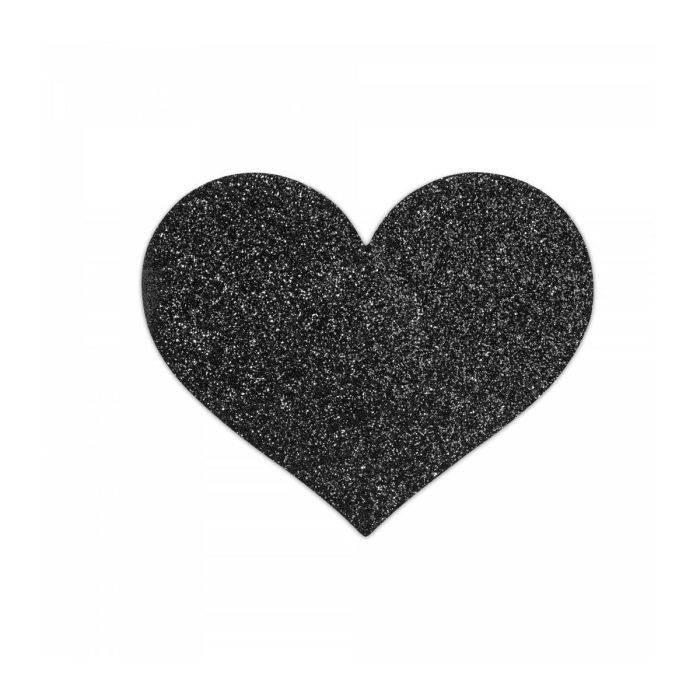Pezoneras de Corazones Negras Bijoux Indiscrets 155 Negro 2 Pezoneras de Corazones Negras Bijoux Indiscrets 155 Negro 2