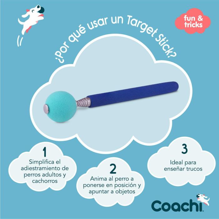 Juguete de adiestramiento Coachi Stick Azul 6