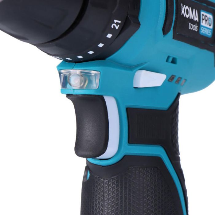 Koma Tools Taladro Percutor 12V TP-K con Accesorios, Batería 2.0Ah y Cargador USB C, Mandril 10mm sin Llave, 2 Velocidades, 32Nm 6 Koma Tools Taladro Percutor 12V TP-K con Accesorios, Batería 2.0Ah y Cargador USB C, Mandril 10mm sin Llave, 2 Velocidades, 32Nm 6