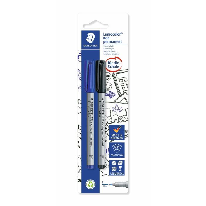 STAEDTLER Lumocolor Folienstift F no permanente 2 unidades