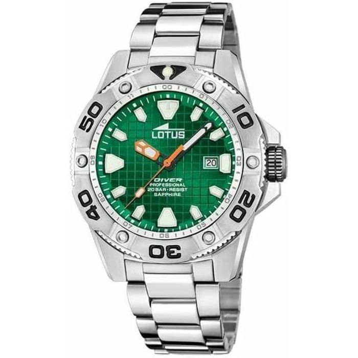 Reloj Hombre Lotus 18929/C Verde Plateado Reloj Hombre Lotus 18929/C Verde Plateado