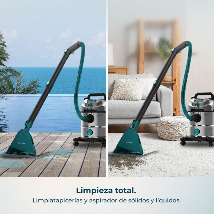 Aspiradora en seco y húmedo Cecotec CarpetClean 20000 Pro Ultra 1600 W 1380 W 21 KPA 20 L 1