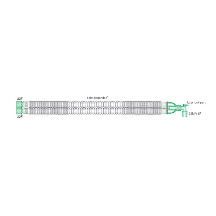 Circuito Anestesia Basico 22 mm 1,5M Intersurgical