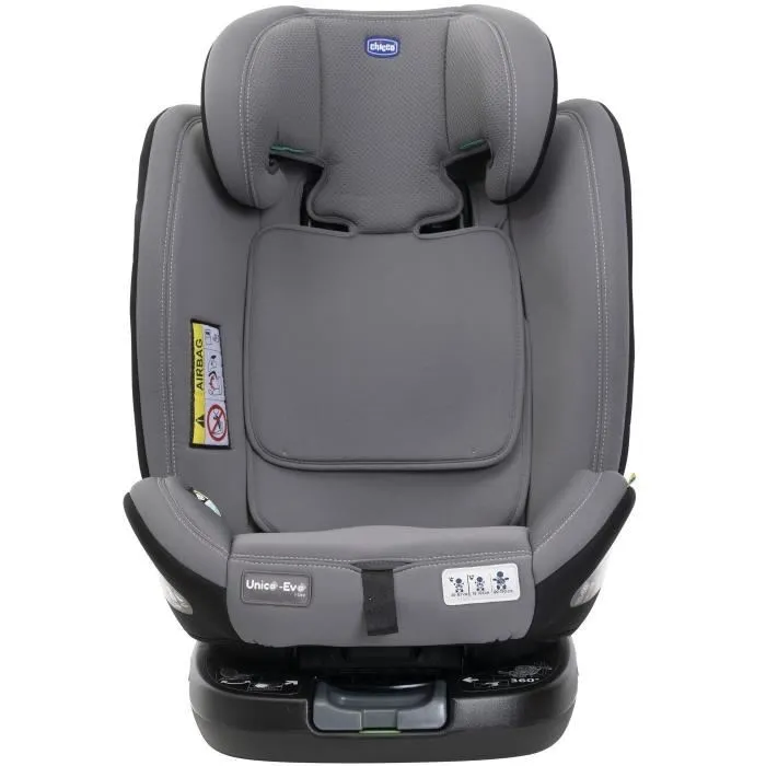 Chicco Silla de Coche UNICO EVO Grupo 0/1/2/3 I-Size Reclinable Reductor Gris Negro AAAOQ23929 2