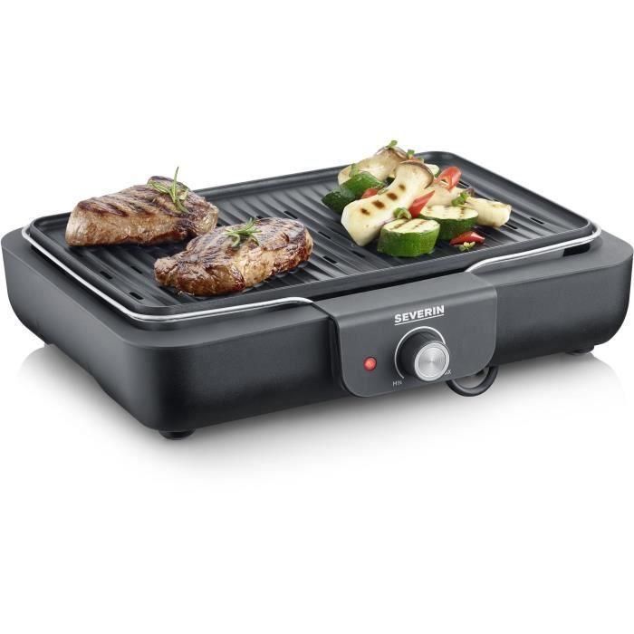 Barbacoa de mesa eléctrica - SEVERIN - PG8556 - Plancha grill con placa antiadherente estriada 3 Barbacoa de mesa eléctrica - SEVERIN - PG8556 - Plancha grill con placa antiadherente estriada 3