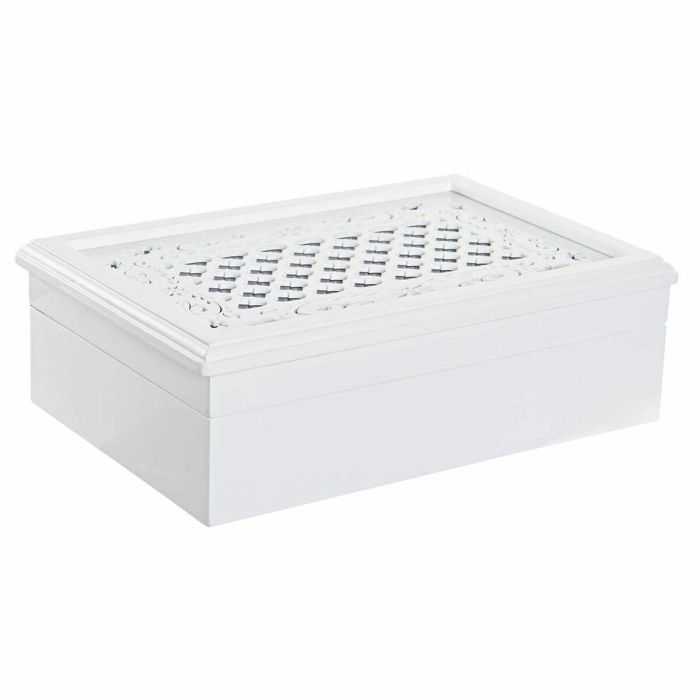 Relojero Romantico DKD Home Decor Blanco Lila 20 x 9.5 x 29 cm 1 Relojero Romantico DKD Home Decor Blanco Lila 20 x 9.5 x 29 cm 1