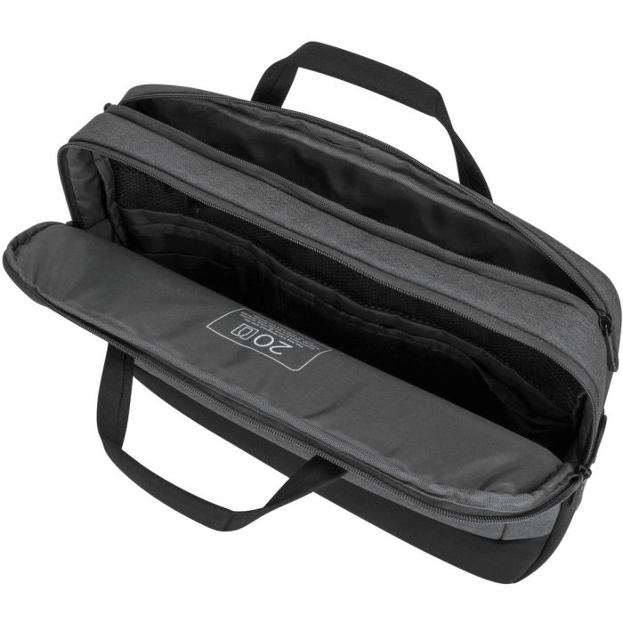 Targus CypressEco Maletín para portátiles de hasta 15.6" (39,6 cm) en Negro y Gris, con asa, correa de hombro y bolsillos 6 Targus CypressEco Maletín para portátiles de hasta 15.6" (39,6 cm) en Negro y Gris, con asa, correa de hombro y bolsillos 6