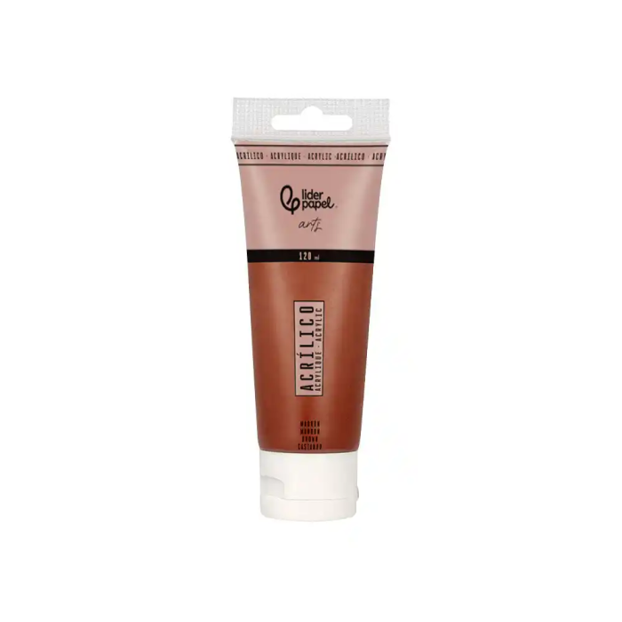 Liderpapel Pintura Acrílica 120 ml Marrón Tubo Plástico 1