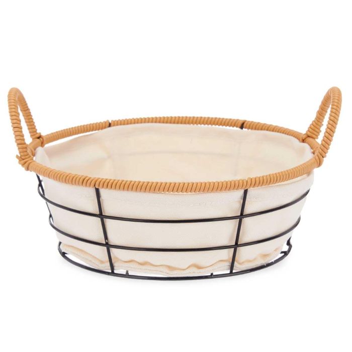 Cesta Asas Metal Redonda Kinvara 26X12CM (24 Unidades) 2 Cesta Asas Metal Redonda Kinvara 26X12CM (24 Unidades) 2
