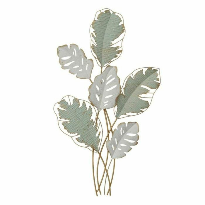 Decoracion Pared Moderno DKD Home Decor Verde Menta Blanco 5.7 x 103 x 57 cm