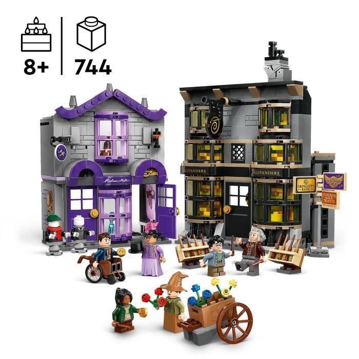 LEGO Harry Potter 76439 Ollivander y Madame Guipure, prêt-à-porter para magos y hechiceras 1