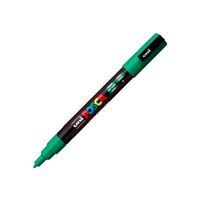 Posca Marcador Pc-3M Punta Cónica 0,9 - 1,3 mm Verde Posca Marcador Pc-3M Punta Cónica 0,9 - 1,3 mm Verde