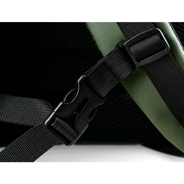 Antartik Mochila Volt Verde Militar, 5 Compartimentos, 23L, 450x180x330 mm, Interior Naranja, Repelente al Agua 11