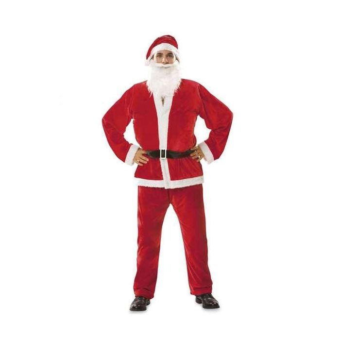 Disfraz papá noel sombrero, barba, chaqueta, cinturón y pantalón talla XL 1 Disfraz papá noel sombrero, barba, chaqueta, cinturón y pantalón talla XL 1