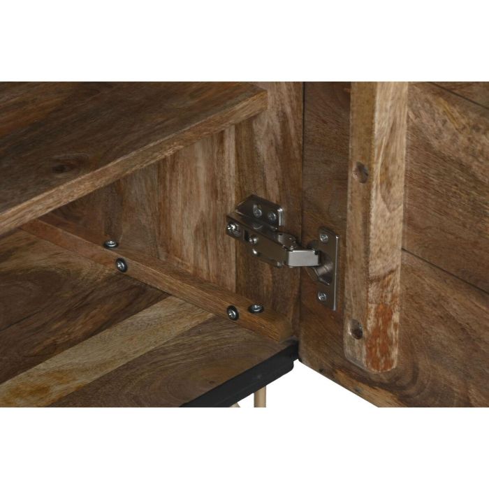 Mesita de Noche Home ESPRIT Negro Dorado 50 x 40 x 50 cm 3 Mesita de Noche Home ESPRIT Negro Dorado 50 x 40 x 50 cm 3