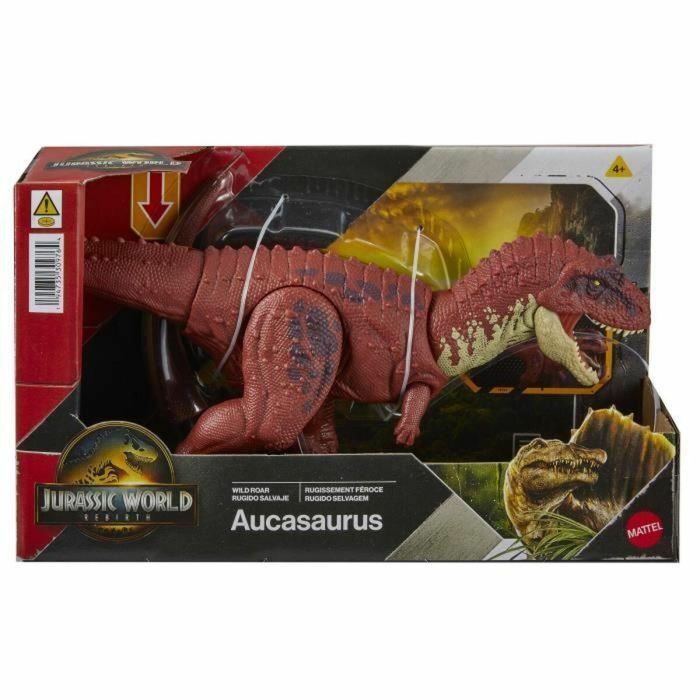 Jurassic World Figura Articulada Aucasaurus Rugido Feroz con Sonido JGB88 3
