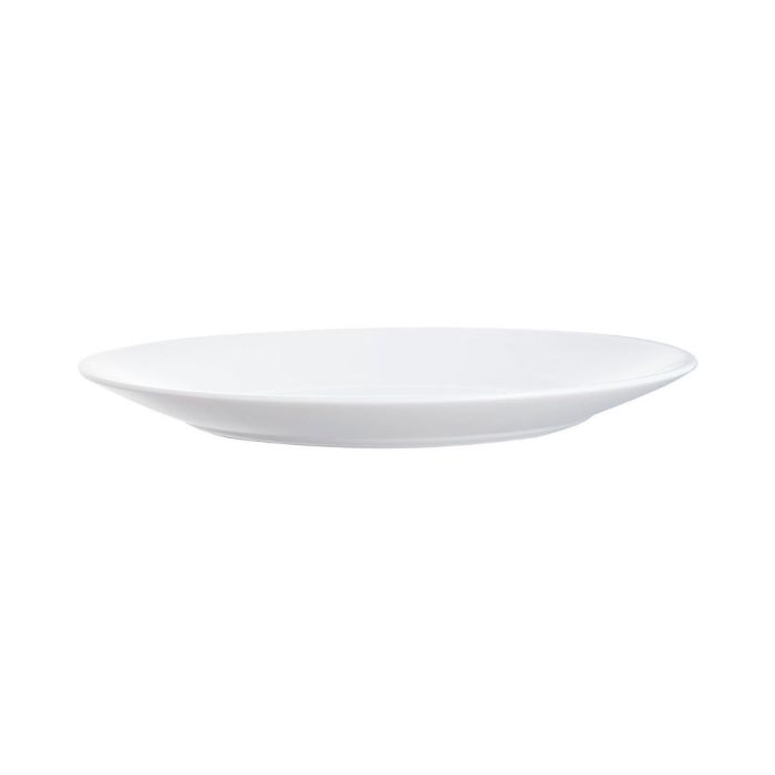 Arcoroc Set 6 Platos Llanos Restaurant Opal - Vidrio Templado Extra Resistente 23,5 cm Blanco - Apto Lavavajillas y Microondas 1
