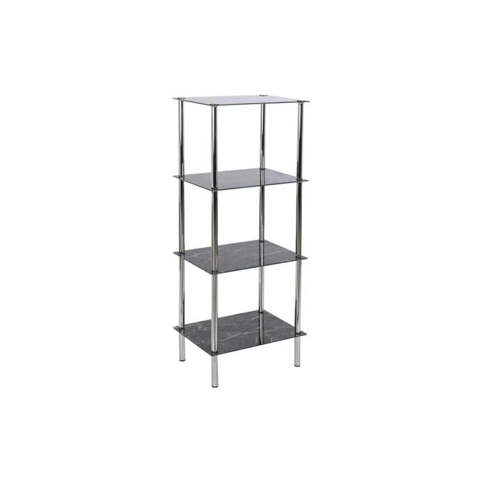 DKD Home Decor Estantería Moderna Plateada de Acero y Cristal, 30 cm Fondo x 40 cm Ancho x 105 cm Alto 0 DKD Home Decor Estantería Moderna Plateada de Acero y Cristal, 30 cm Fondo x 40 cm Ancho x 105 cm Alto 0