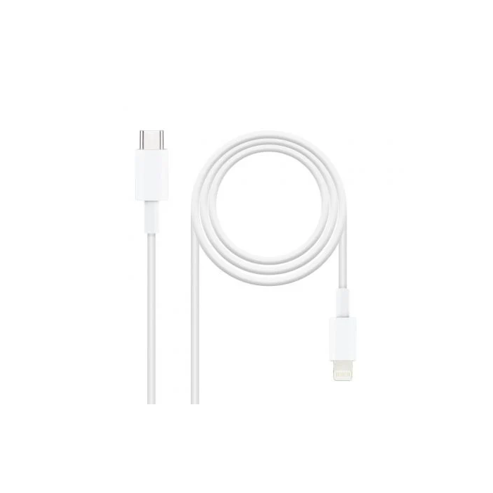 Nano Cable 10.10.0600 Cable USB Tipo-C Macho a Lightning Macho 50cm Blanco