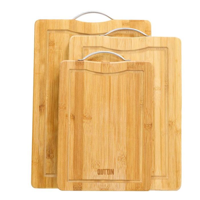 Tabla de cortar de bambú Quttin 34x24x1.5 cm (12 Unidades) 4 Tabla de cortar de bambú Quttin 34x24x1.5 cm (12 Unidades) 4