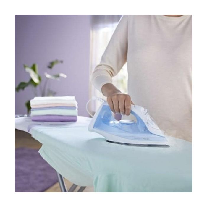Philips GC1740/20 Plancha de Vapor Easyspeed Azul Claro, Suela Cerámica, Sistema Antigoteo, Depósito 270ml, 2000W 2