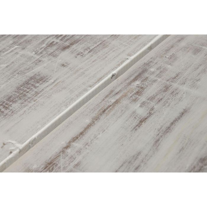 DKD Home Decor Mesa Comedor Plegable Vintage Blanco 90 x 76 x 182 cm 2