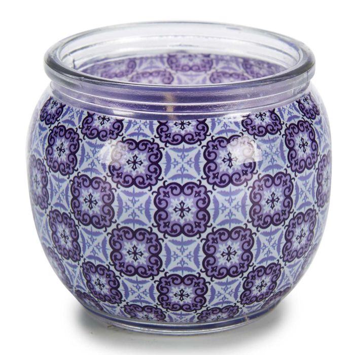 Vela Magic Spa Acorde 7.5x6.3x7.5 cm, Vidrio y Cera, Color Morado (12 Unidades) 1