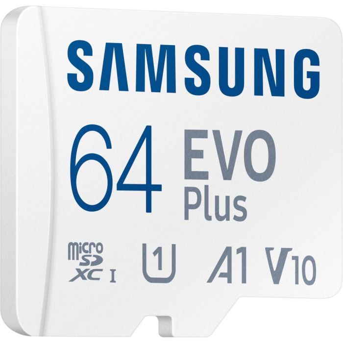 Samsung MB-MC64SA/EU Tarjeta Memoria microSD EVO Plus 2023 64GB 160MB/s Clase 10 U3 V30 A2 con Adaptador SD 7 Samsung MB-MC64SA/EU Tarjeta Memoria microSD EVO Plus 2023 64GB 160MB/s Clase 10 U3 V30 A2 con Adaptador SD 7