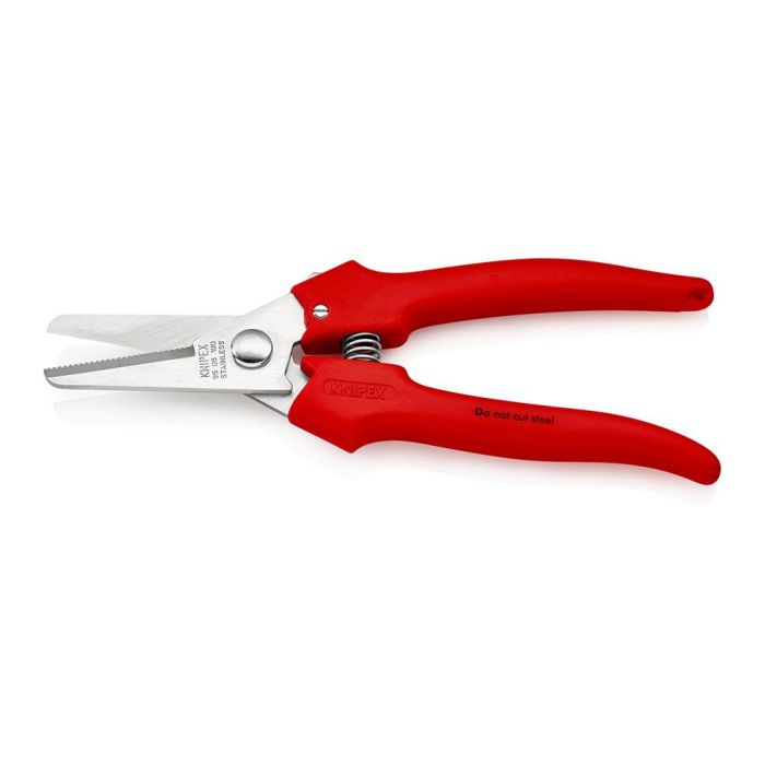 Knipex Tijeras universales 190 mm 9505190 para cartón, plástico, aluminio, latón y cobre, con muelle de apertura y palanca de cierre 1 Knipex Tijeras universales 190 mm 9505190 para cartón, plástico, aluminio, latón y cobre, con muelle de apertura y palanca de cierre 1