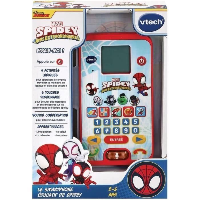 VTech Teléfono Educativo Spidey | Teléfono Inteligente de Juguete para Aprender y Jugar 2 VTech Teléfono Educativo Spidey | Teléfono Inteligente de Juguete para Aprender y Jugar 2
