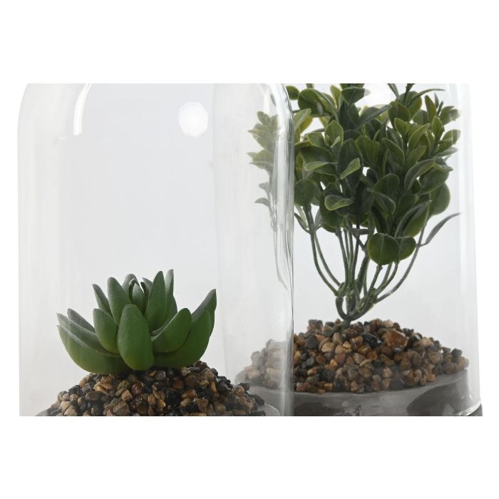 DKD Home Decor Planta Gris 12x18x12 cm (4 Unidades) 1