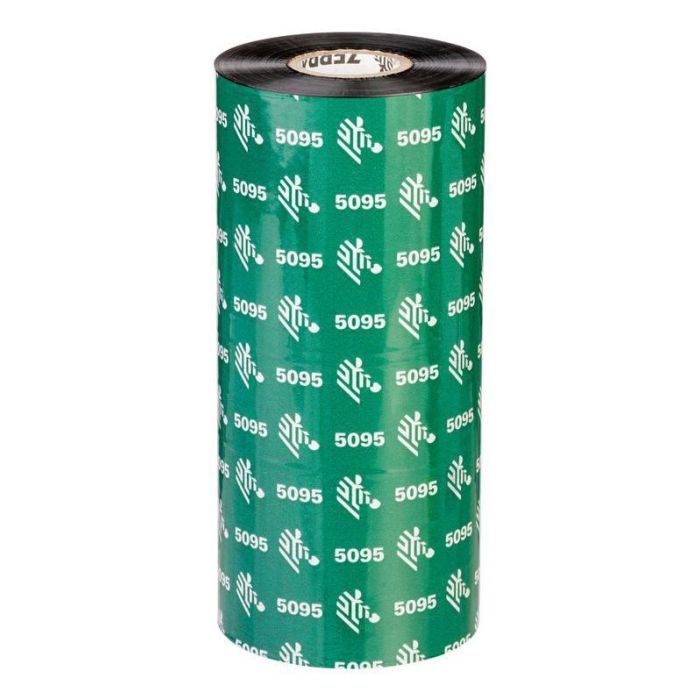 Zebra 5095serie Cinta de Resina Negra 4.33" x 110mm x 450m para Impresión de Códigos de Barras y Gráficos