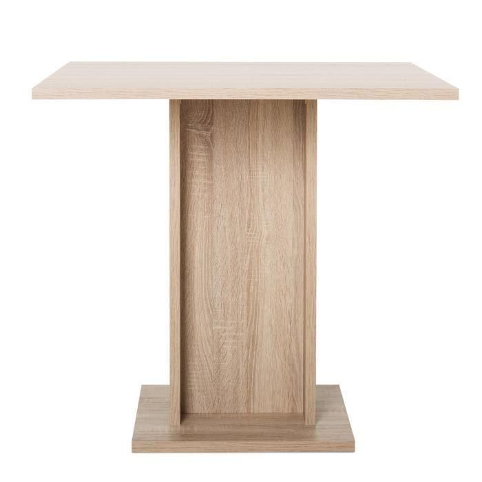 Mesa de comedor para 2 a 4 personas - Cuadrada - Clásica - Decoración de roble - GUSTAVE - L 80 xl 80 cm 1