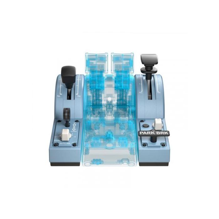 Thrustmaster 2960853 TCA Quadrant Add-On Airbus Edition Negro, Azul Simulador de Vuelo PC 1