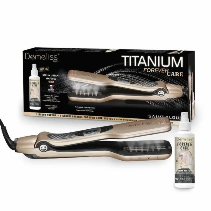 Saint Algue SAI3666085200628 Plancha de Pelo a Vapor Demeliss Titanio con Suero Protector - Kit Forever Care Box Saint Algue SAI3666085200628 Plancha de Pelo a Vapor Demeliss Titanio con Suero Protector - Kit Forever Care Box