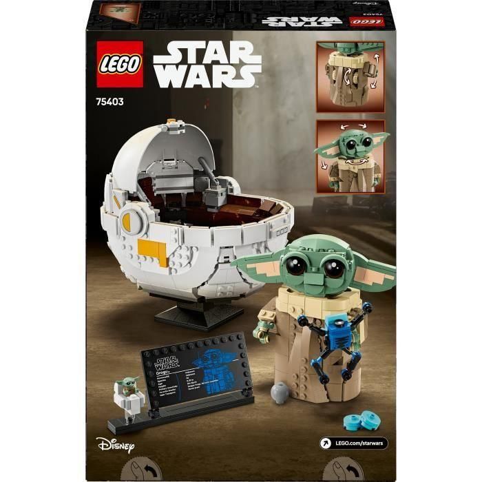 LEGO Star Wars: The Mandalorian 75403 Grogu y su cochecito - Set de construcción 10 años 5