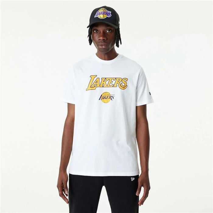 Camiseta de baloncesto New Era NBA LA Lakers Blanco XL 3