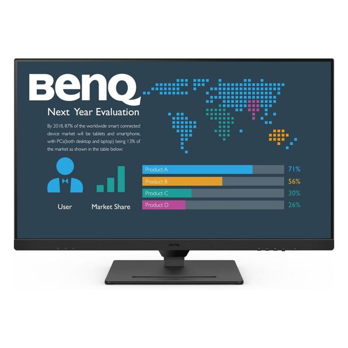 BenQ BL3290QT Monitor 31.5" QHD IPS, 2560x1440, 16:9, 5ms, USB-C 65W, HDMI, DisplayPort, Ajuste Altura, Negro