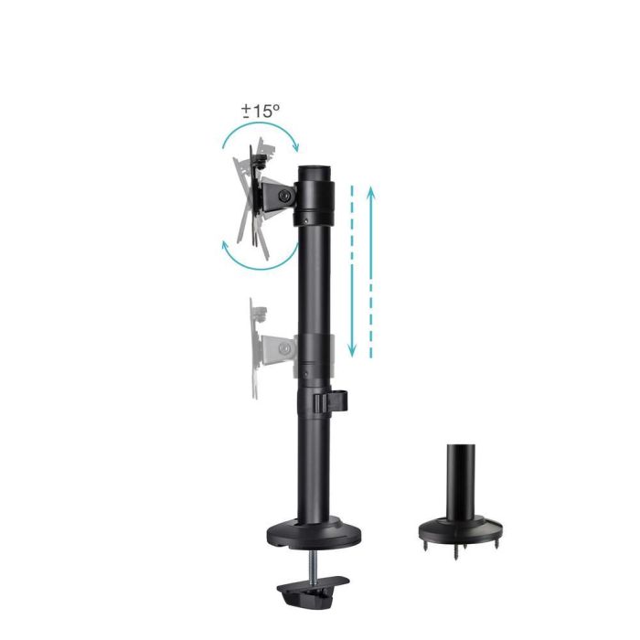 TooQ Soporte de Mesa para Monitor DB1131TN-B Giratorio Inclinable 17'-32' hasta 8kg Negro 1