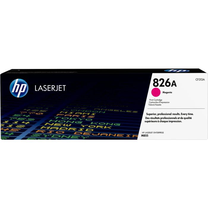 HP 826A CF313A Tóner Original Magenta Standardkapazität 31.500 páginas para HP LaserJet Enterprise M855