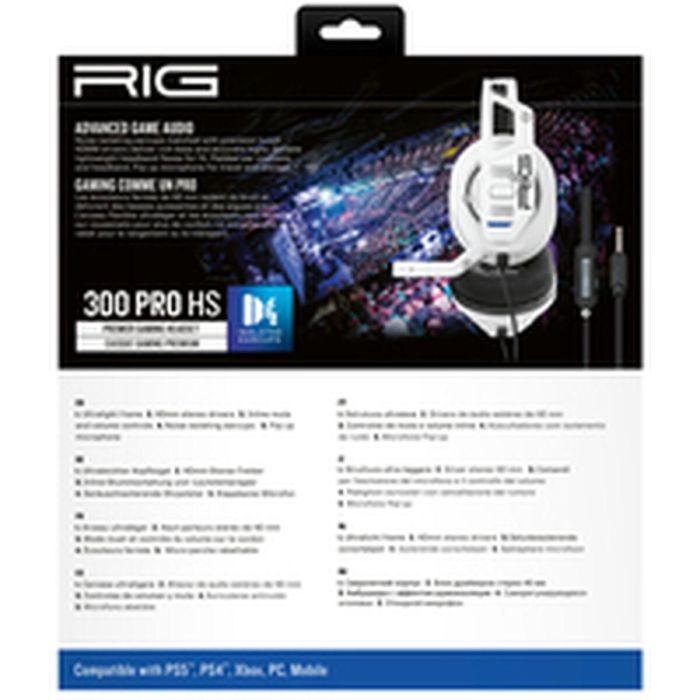 Auriculares con Micrófono Gaming Nacon RIG 300 PRO HS Blanco 19
