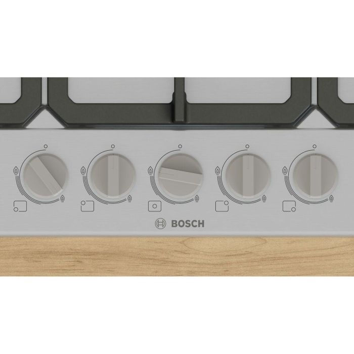 Bosch PGQ7B5K90 Placa de Gas Serie 4 de 5 Fuegos en Acero Inoxidable - 52 x 75 x 4,5 cm 6