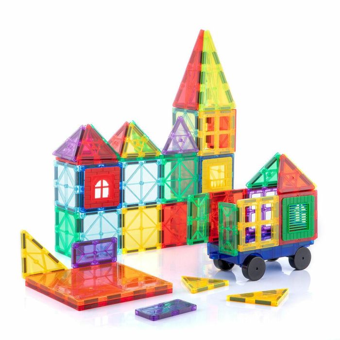 Bloques de Construcción Magnéticos 3D Magoks InnovaGoods 57 Piezas 3 Bloques de Construcción Magnéticos 3D Magoks InnovaGoods 57 Piezas 3
