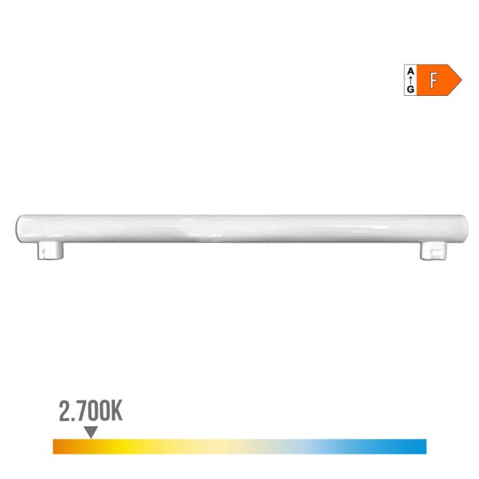 Edm Linestra LED 2 casquillos S14s 9W 810lm 2700K luz cálida 500x30x47mm clase F
