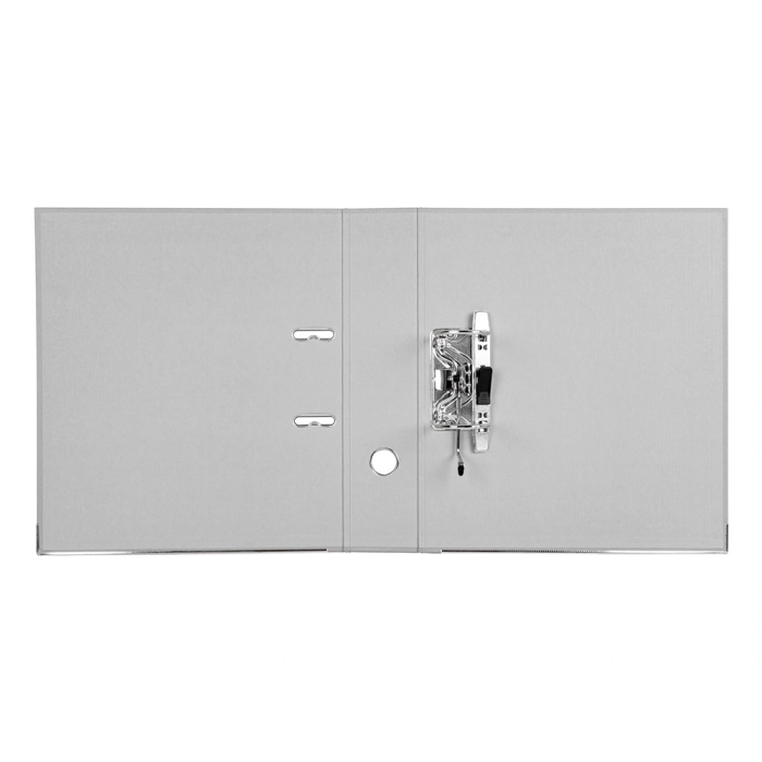 Liderpapel Archivador de palanca A4 Documenta forrado PVC con Rado lomo 75mm gris compresor metálico 3