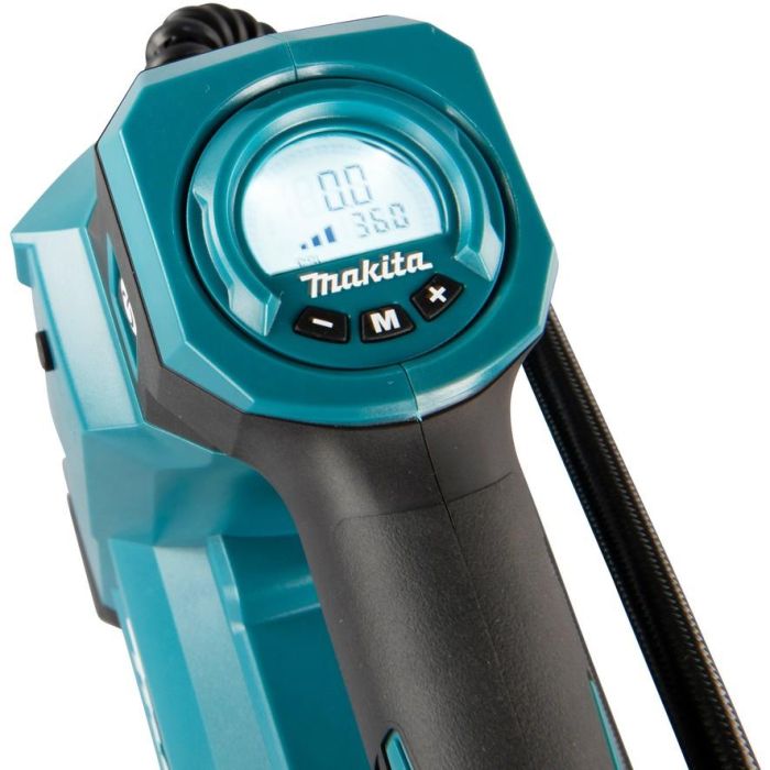 Makita DMP181Z Compresor de aire sin batería, 11,1 bar, 22 l/min, para Bicicleta, Negro, Azul 2