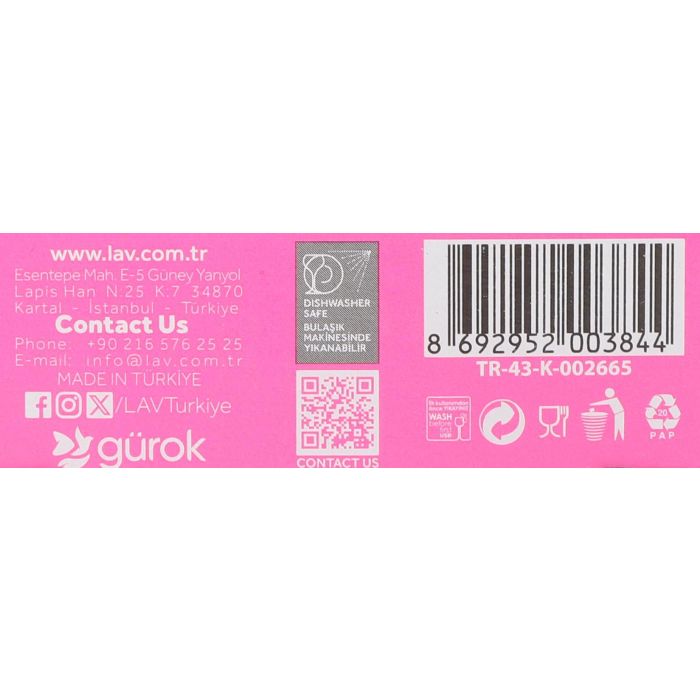 Lav Set 2 Ceniceros Redondo 7.5 cm Colección Ceniceros Lav (24 Cajas)