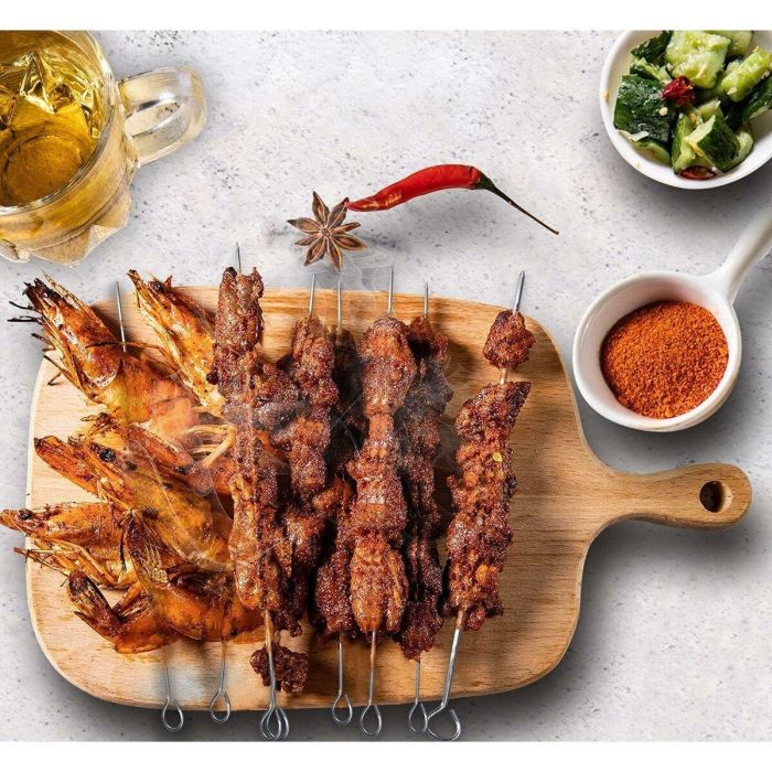 Set de Pinchos para Barbacoa Algon Metal 35 cm 12 Piezas (24 Unidades) 6